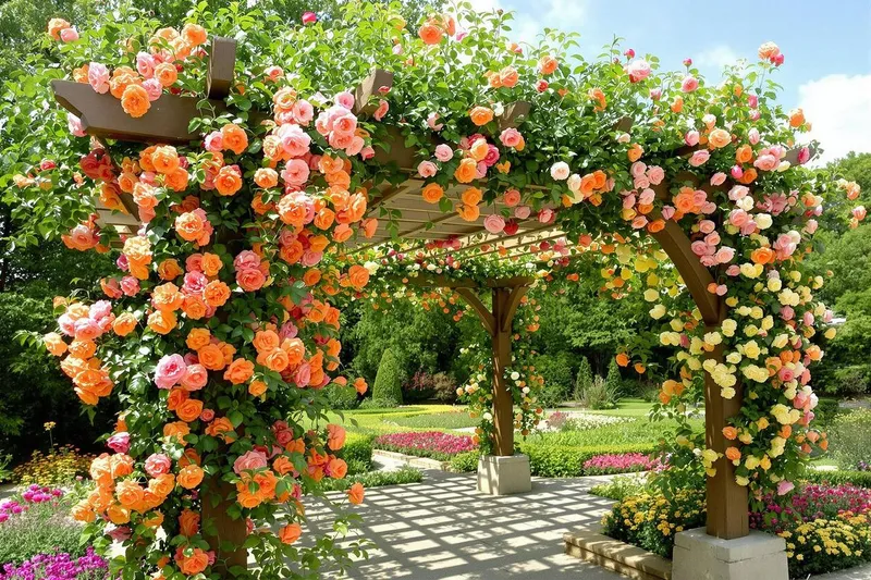 5 rosiers pour sublimer votre pergola et transformer votre jardin