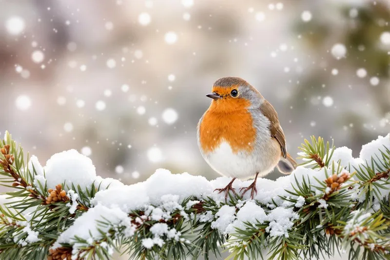 Aider les rouges-gorges à passer l'hiver : astuces faciles pour les protéger sous la neige