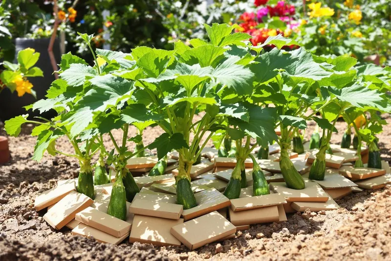 Boostez votre récolte de courgettes par 5 avec cette technique simple utilisant un carton mouillé
