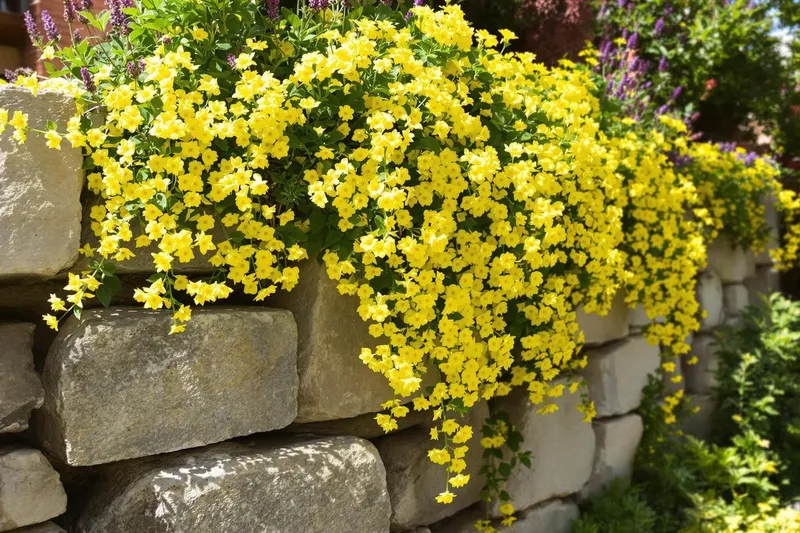 Cette fleur illuminera vos murs et rocailles comme un torrent d'or