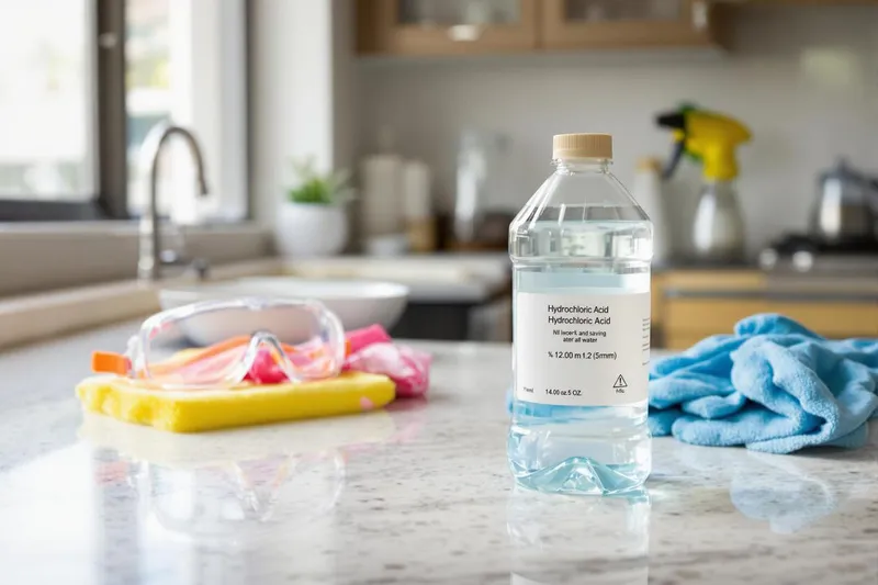 Combien de temps laisser agir l'acide chlorhydrique ?