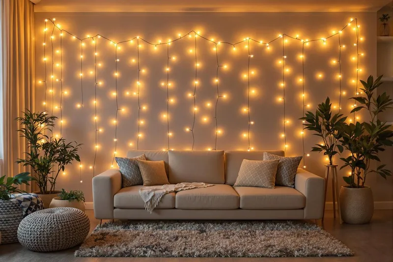 Comment accrocher une guirlande lumineuse au mur sans trou