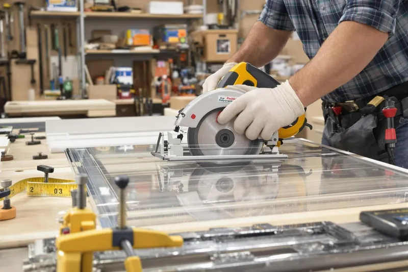 Comment couper une plaque de polycarbonate?