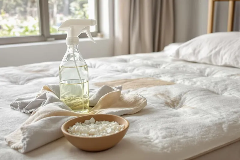 Comment nettoyer du pipi sur un matelas sans bicarbonate ?