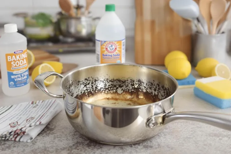 Comment récupérer une casserole en inox qui a brûlé