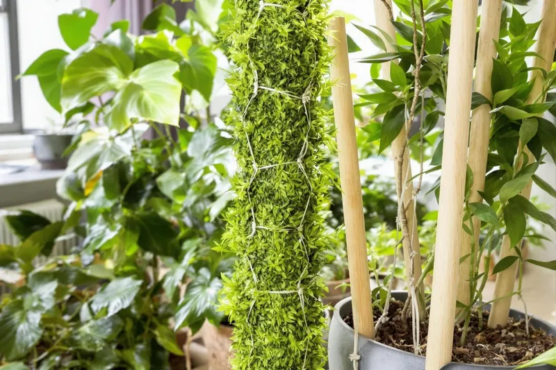 Créer un tuteur de mousse maison pour des plantes grimpantes épanouies