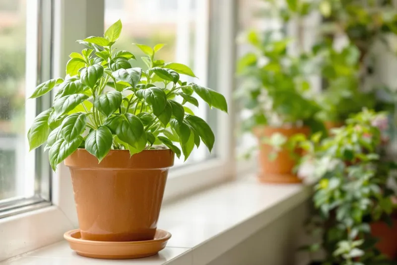 Découvrez les 4 erreurs courantes qui tuent votre basilic en pot en moins de deux semaines et comment y remédier