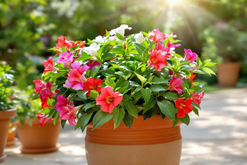 Le geste indispensable en juin pour un dipladénia florissant