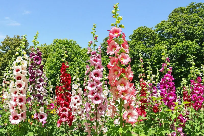 Préparez vos roses trémières en mars pour une explosion de couleurs printanières avec ces astuces de pro