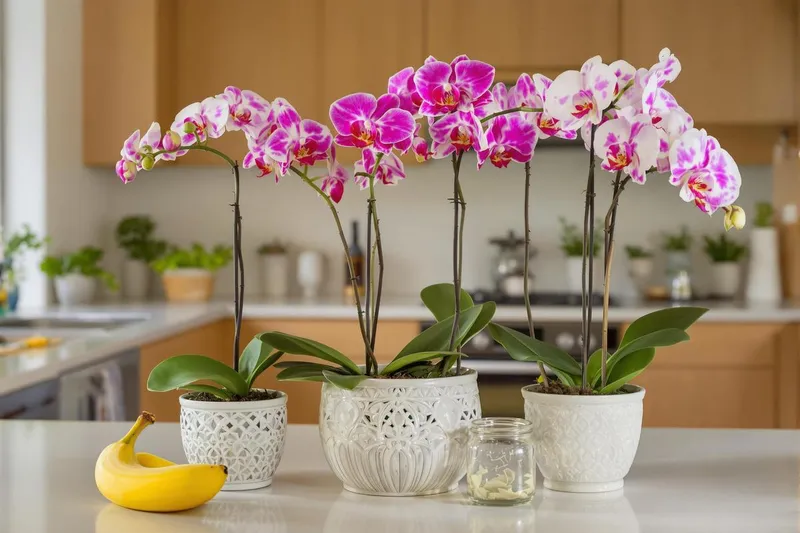 Le secret caché dans votre cuisine pour garder votre orchidée en fleur éternellement