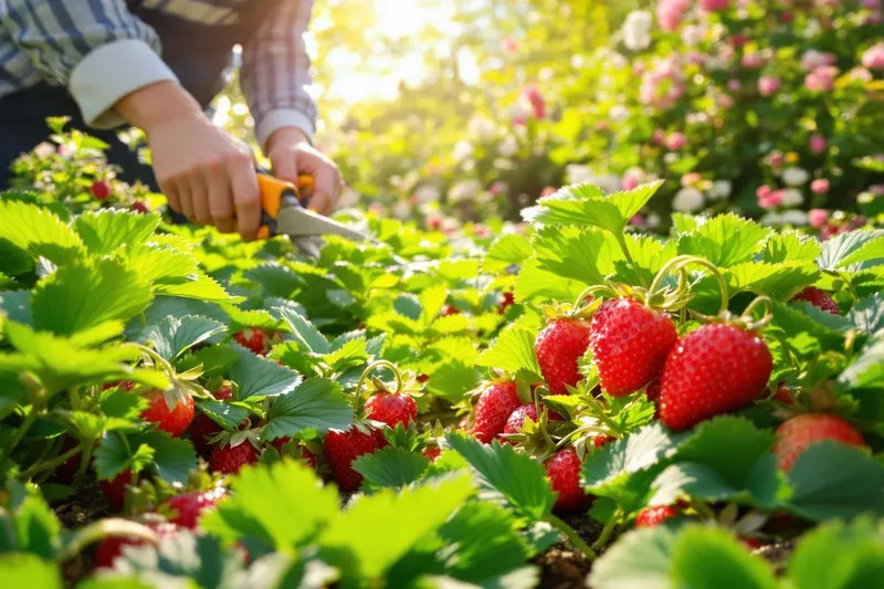 Le secret pour des fraisiers abondants : la taille de printemps