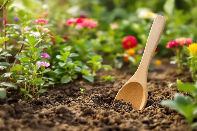 Les bienfaits insoupçonnés d'une cuillère en bois dans le jardin