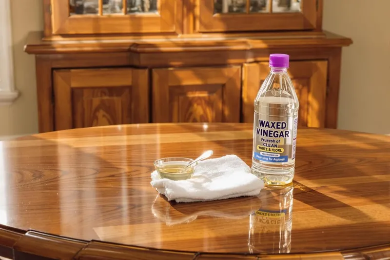 Comment nettoyer un meuble en bois ciré avec du vinaigre blanc ?