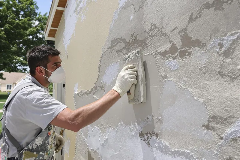 Refaire un enduit extérieur sur un enduit existant