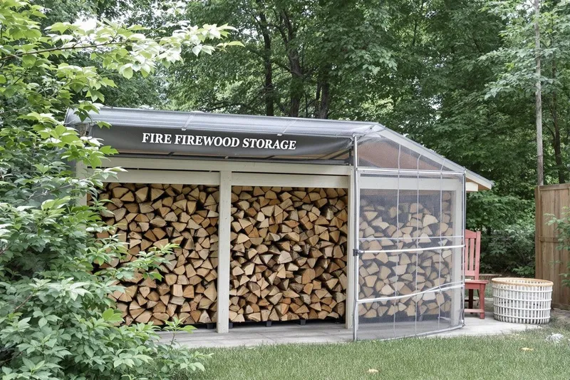 Stockage extérieur du bois : règles à respecter