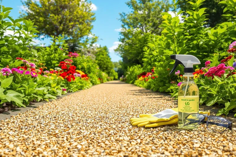 Retrouvez votre gravier sans mauvaises herbes grâce à ce désherbant naturel