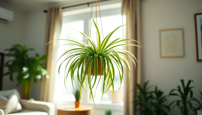 Tout savoir sur la plante araignée : entretien et bienfaits