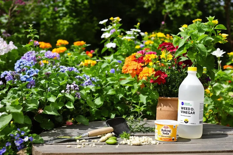 Transformez votre jardin avec ces désherbants naturels à base de 2 produits courants