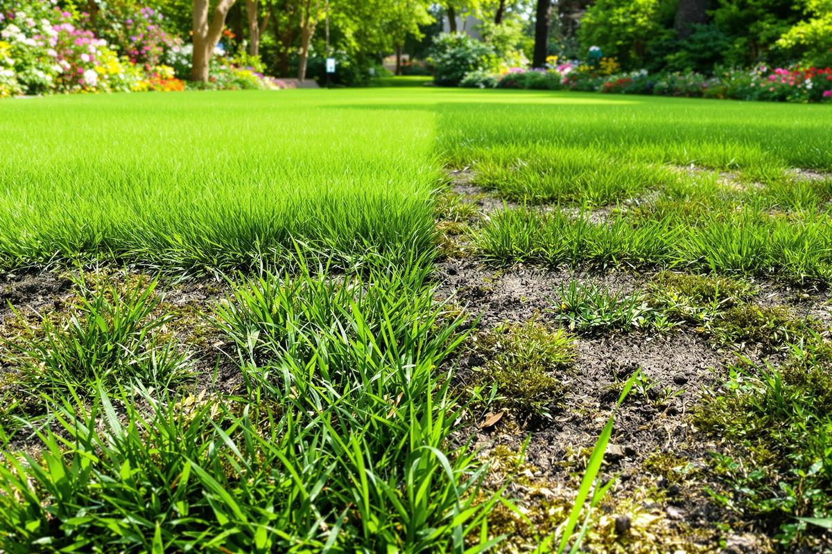 Votre pelouse est en piteux état (trous, mousse, mauvaises herbes) ? Voici les étapes à suivre pour la restaurer.jpg
